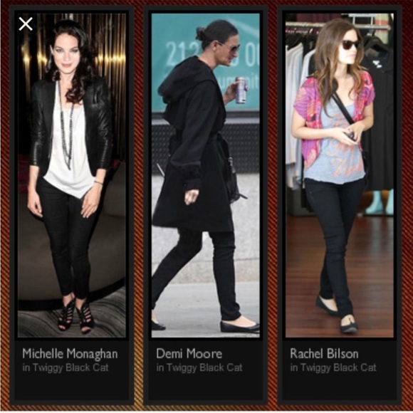 James Jeans Dry Aged Denim Twiggy in Black Cat Dark Wash Stretch Ankle Size 28 - Picture 2 of 16